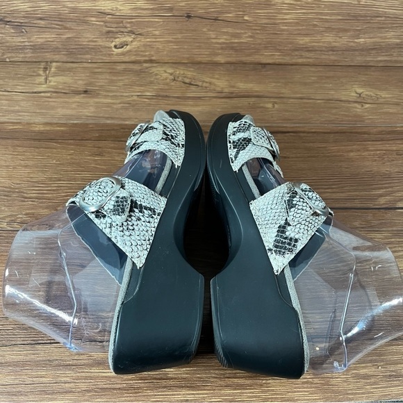 Dansko Sophie Snakeskin Leather Sandals Clogs Women’s Size 8 (38) Shoes - Picture 2 of 10